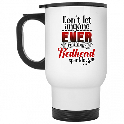 14 oz. White Travel Mug