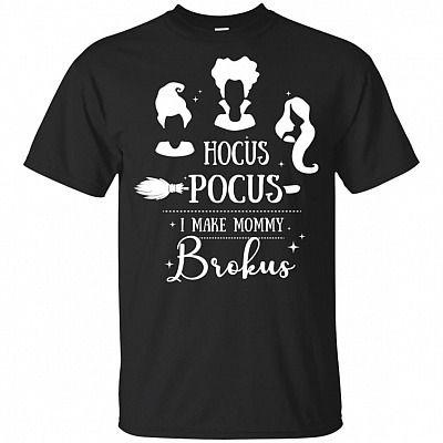 Hocus Pocus I Make Mommy Brokus Halloween Youth T-Shirt