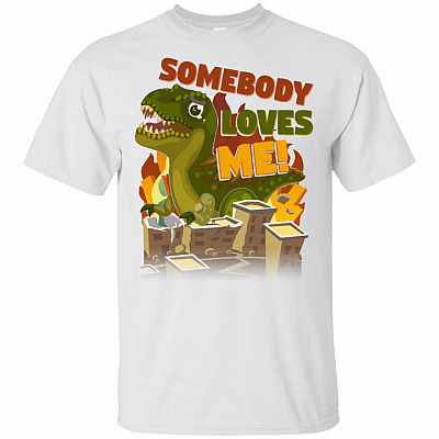 Somebody Loves Me Cute Dino-saur T-Shirt