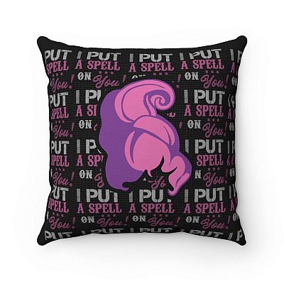 I Put Spell On You Mary Hocus Pocus Throw Pillow - Decorative Pillow - Indoor Outdoor Cushion