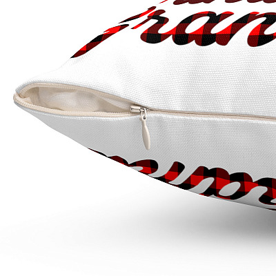 Alternative view of Happiness Is Being a Mom Grandma Throw Pillow - Decorative Pillow - Indoor Outdoor Cushion - Sofa Home Decor