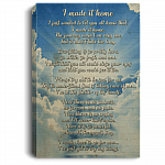 I Made It Home I Just Wanted to Let You Know Gallery Wrapped Framed Canvas Prints - Unframed Poster