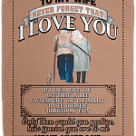 To My Wife Never Forget That I Love You How Special You Are To Me Fleece Blanket - Premium Sherpa Blanket