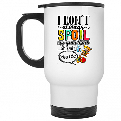 14 oz. White Travel Mug