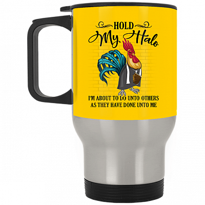 14 oz. Silver Travel Mug