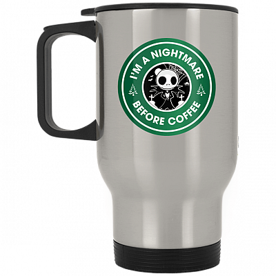 14 oz. Silver Travel Mug