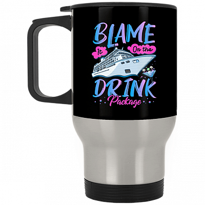 14 oz. Silver Travel Mug