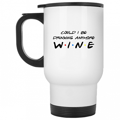 14 oz. White Travel Mug