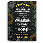 Everyone Who Remembers His Own Education Gallery Wrapped Framed Canvas Prints - Unframed Poster