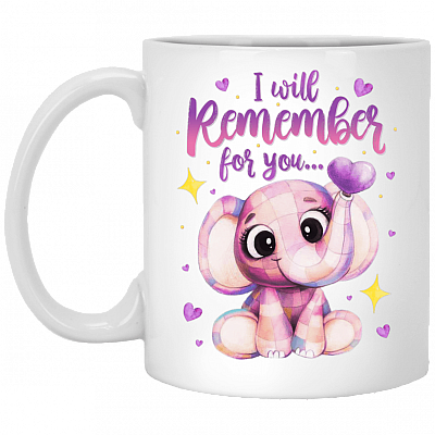 I Will-Remember for You Alzheimers Ceramic Coffee Mug - Water Bottle - Color Changing Mug