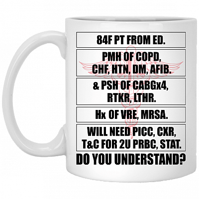 Do You Understand Funny Nurse Ceramic Coffee Mug - Water Bottle - Color Changing Mug
