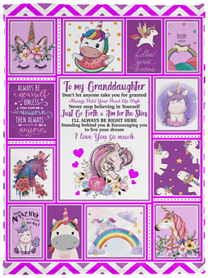 To My Granddaughter Don't Let Anyone Take You For Granted Fleece Blanket-Premium Sherpa Blanket-Woven Blanket