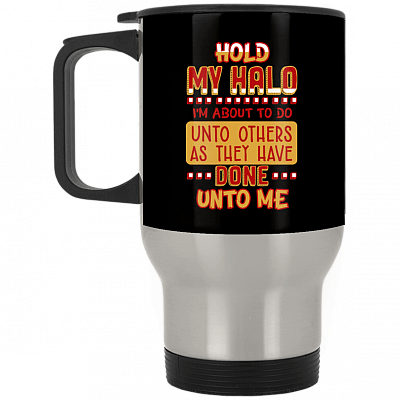 14 oz. Silver Travel Mug