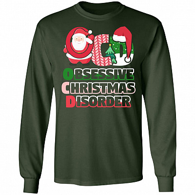Obsessive Christmas Disorder Santa Claus Hoodie - Sweatshirt - Long Sleeve Shirt