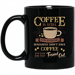 Coffee Is Vital for Survival Ceramic Coffee Mug - Water Bottle - Color Changing Mug