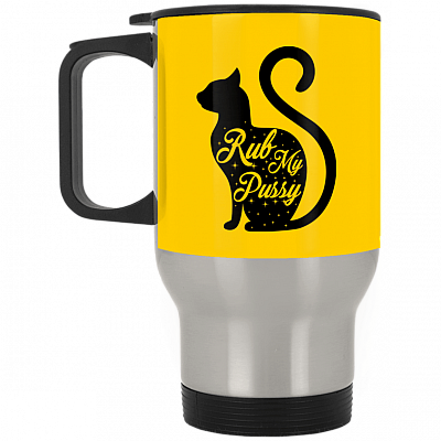 14 oz. Silver Travel Mug