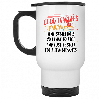 14 oz. White Travel Mug