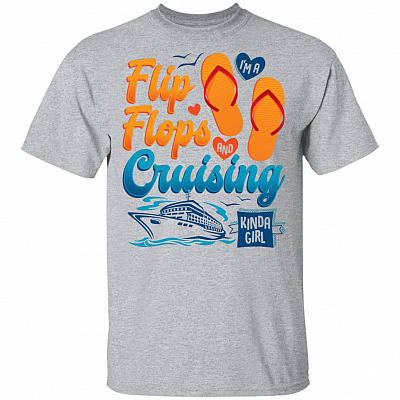 I'm A Flip Flops And Cruising Kinda Girl T-shirt - V-neck Shirt