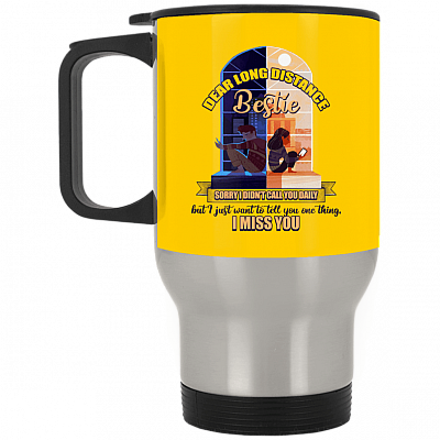 14 oz. Silver Travel Mug