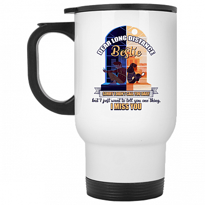 14 oz. White Travel Mug