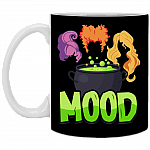 Mood Hocus Three Witches Pocus Ceramic Coffee Mug - Beer Stein - Water Bottle - Color Changing Mug