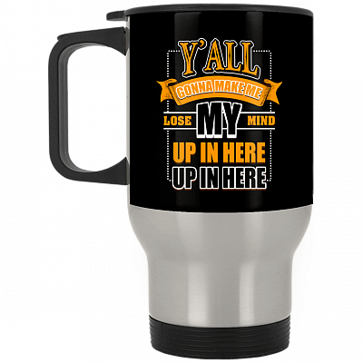 14 oz. Silver Travel Mug