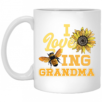 I Love Being Grandma Ceramic Coffee Mug - Beer Stein -Water Bottle - Color Changing Mug