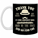 Thank You For Being My Boss Ceramic Coffee Mug - Beer Stein - Water Bottle