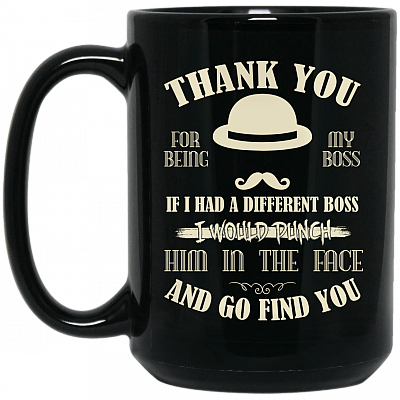 15 oz. Black Mug