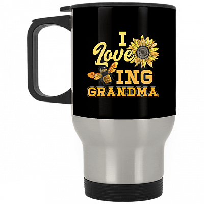 14 oz. Silver Travel Mug