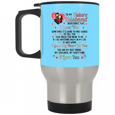 14 oz. Silver Travel Mug