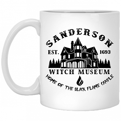 Sanderson EST. 1693 Witch Museum Home Of the Black Flame Candle Coffee Mug - Travel Mug - Water Bottle
