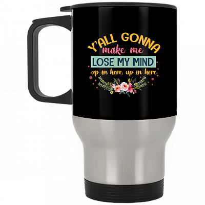 14 oz. Silver Travel Mug
