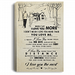 When I Say i Love You More Gallery Wrapped Framed Canvas Prints - Unframed Poster - Home Decor Wall Art