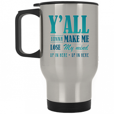 14 oz. Silver Travel Mug