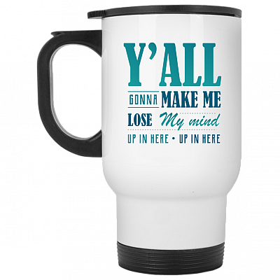 14 oz. White Travel Mug