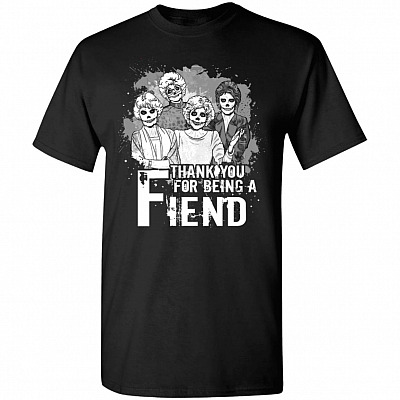 Vintage Halloween Thank You For Being A Fiend T-Shirt
