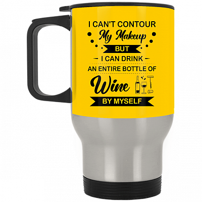 14 oz. Silver Travel Mug