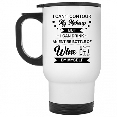 14 oz. White Travel Mug