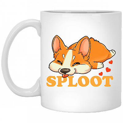 Funny Corgi Sploot Coffee Mug - Beer Stein - Water Bottle