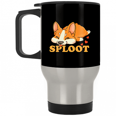 14 oz. Silver Travel Mug