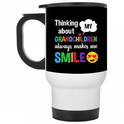 14 oz. White Travel Mug