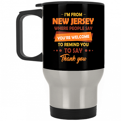 14 oz. Silver Travel Mug