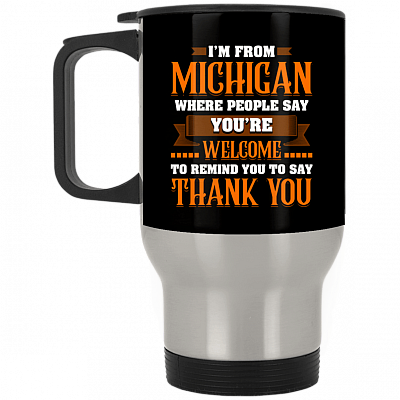 14 oz. Silver Travel Mug