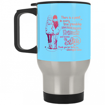 14 oz. Silver Travel Mug