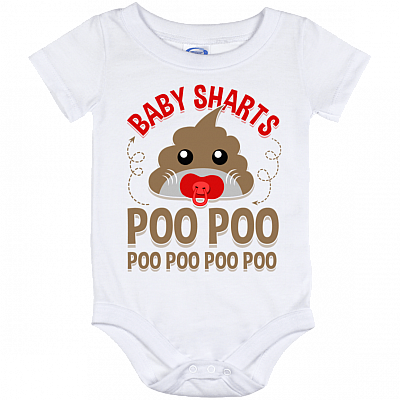 Baby Sharts Poo Poo Poo Poo Funny Baby Onesie - Baby Infant Bodysuit