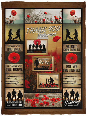 Thank You Veteran Blanket