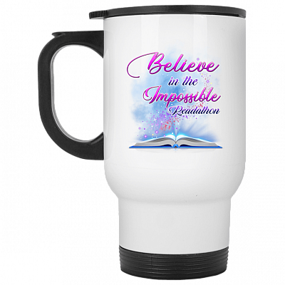 14 oz. White Travel Mug