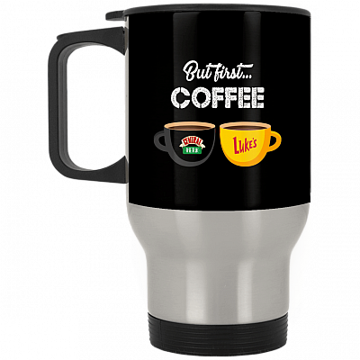 14 oz. Silver Travel Mug