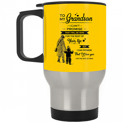 14 oz. Silver Travel Mug